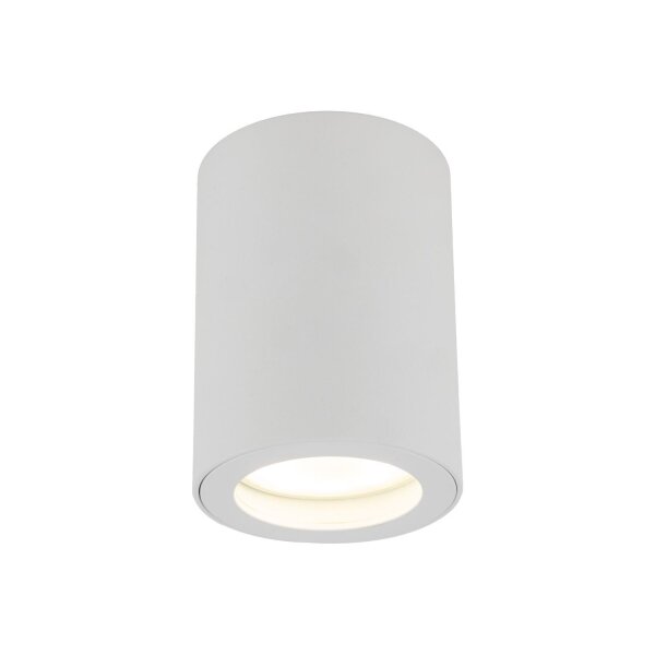 Spot rond à monter en saillie Blanc Métal IP44 Ø6,5 cm
