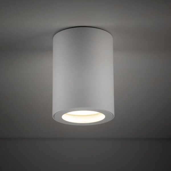 Spot rond à monter en saillie Blanc Métal IP44 Ø6,5 cm