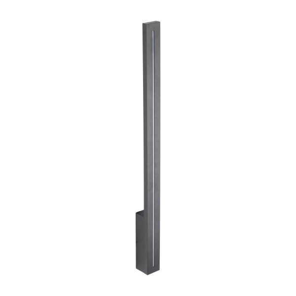 Applique LED Extérieur Métal Gris IP65 H:61 cm indirect
