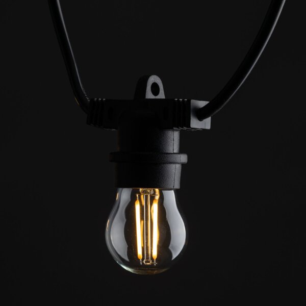 Guirlande lumineuse flexible extérieure Noir Métal IP65 E27