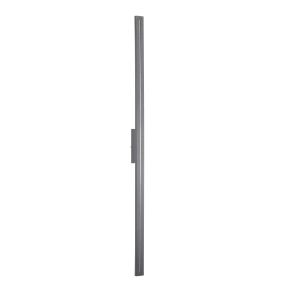 Lampe LED dextérieur Mur Métal Gris IP65 H:121 cm indirect