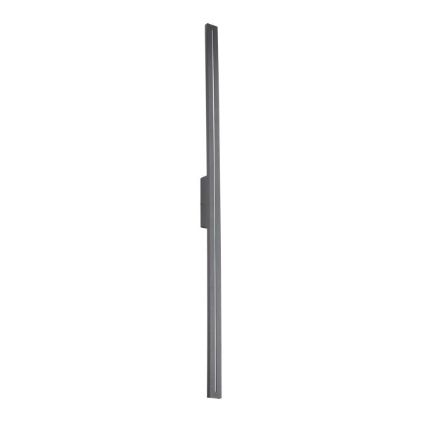 Lampe LED dextérieur Mur Métal Gris IP65 H:121 cm indirect