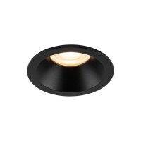 Spot encastré noir IP65 métal verre...