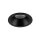 Spot encastré noir IP65 métal verre Ø8,5 cm rond