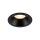 Spot encastré noir IP65 métal verre Ø8,5 cm rond