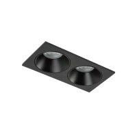 Spot à encastrer noir IP65 métal verre GU10...
