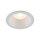 Spot encastré blanc IP65 métal verre Ø8,5 cm rond