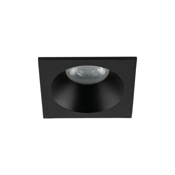 Spot encastré noir métal IP65 GU10 L:8,5 cm résistant aux intempéries