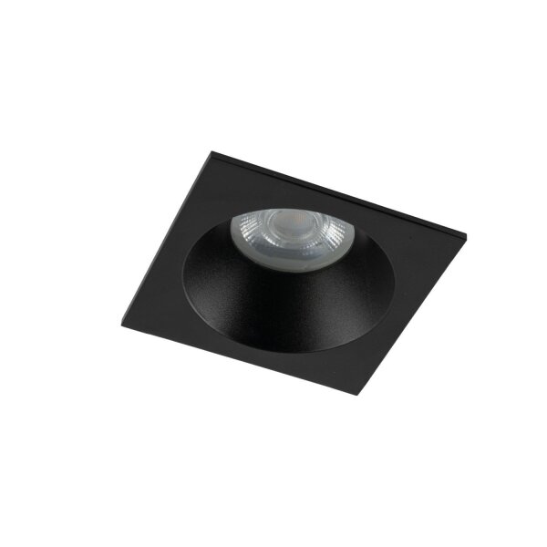 Spot encastré noir métal IP65 GU10 L:8,5 cm résistant aux intempéries