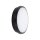 Applique extérieure ronde à LED IP54 aluminium noir 18 W