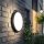 Applique extérieure ronde à LED IP54 aluminium noir 18 W