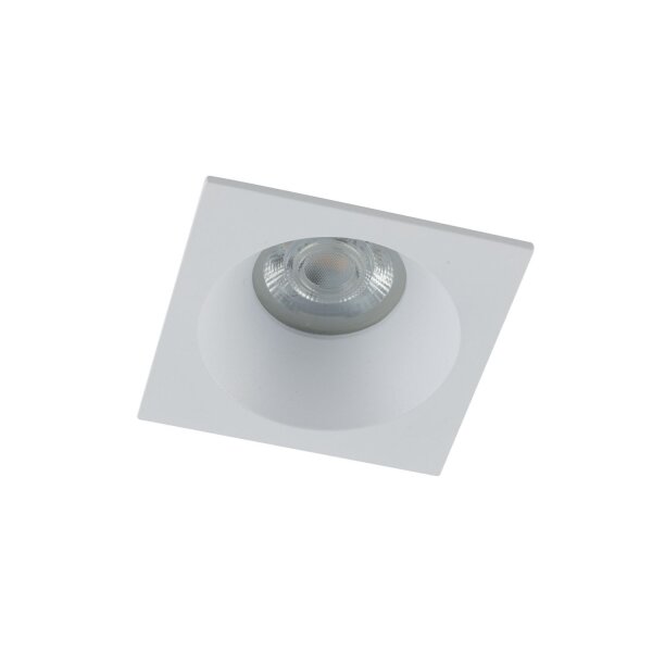 Spot encastré blanc métal IP65 GU10 L:8,5 cm résistant aux intempéries