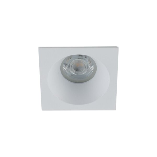 Spot encastré blanc métal IP65 GU10 L:8,5 cm résistant aux intempéries