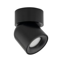 Spot de plafond réglable noir métal GU10 IP65