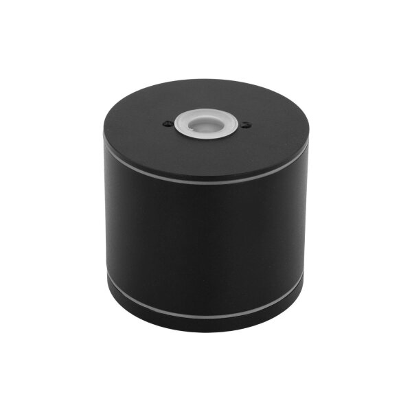Spot à poser noir aluminium GX53 IP44 Ø8,4 cm apparent