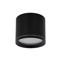 Spot à poser noir aluminium GX53 IP44 Ø8,4...