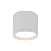 Spot à poser blanc aluminium GX53 IP44 Ø8,4...