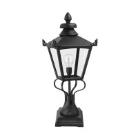 Borne déclairage victorienne Noir H : 86cm Jardin