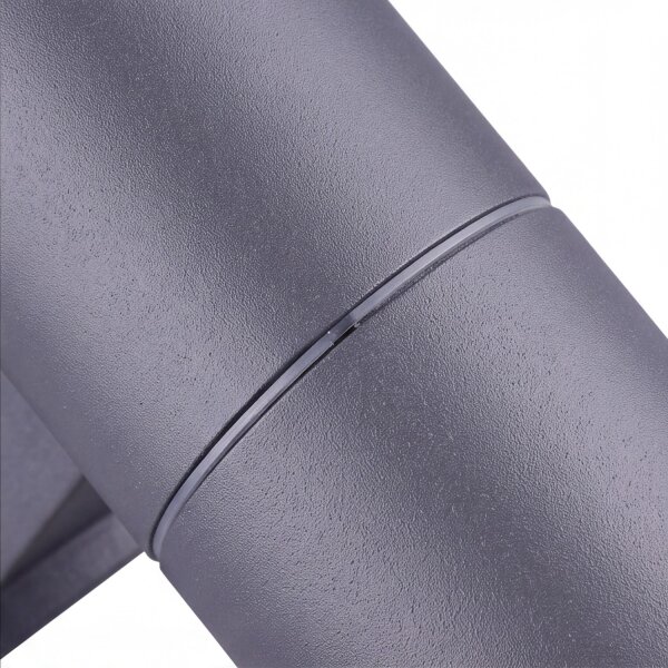 Applique murale moderne Up Down anthracite GU10 IP44 extérieur