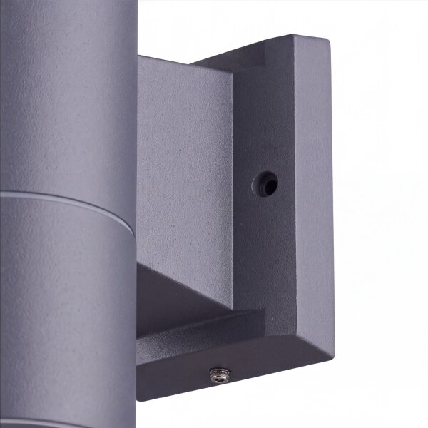 Applique murale moderne Up Down anthracite GU10 IP44 extérieur