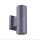 Applique murale moderne Up Down anthracite GU10 IP44 extérieur