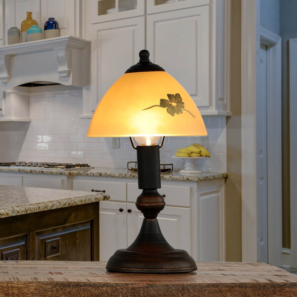 Lampe de table Shabby Landhaus Lampe dintérieur en verre