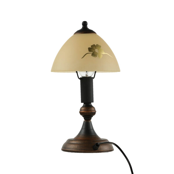 Lampe de table Shabby Landhaus Lampe dintérieur en verre