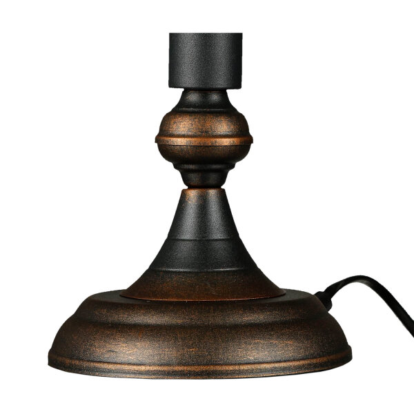 Lampe de table Shabby Landhaus Lampe dintérieur en verre