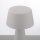 Lampe de table LED rechargeable dimmable Touch IP54 blanche 28,9 cm