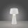Lampe de table LED rechargeable dimmable Touch IP54 blanche 28,9 cm