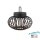 Lampe de table LED rechargeable à intensité variable 22 cm IP44 2 W noir