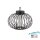Lampe de table LED rechargeable IP44 noire Dimmer Touch 33 cm