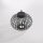 Lampe de table LED rechargeable IP44 noire Dimmer Touch 33 cm