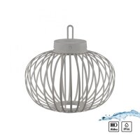 Lampe de table LED rechargeable IP44 noire à...