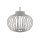 Lampe de table LED rechargeable IP44 noire à intensité variable Touch 33 cm