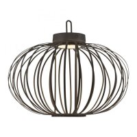 Lampe de table LED rechargeable IP44 noire dimmable Touch...