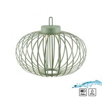 Lampe de table LED rechargeable IP44 Vert dimmable Touch...
