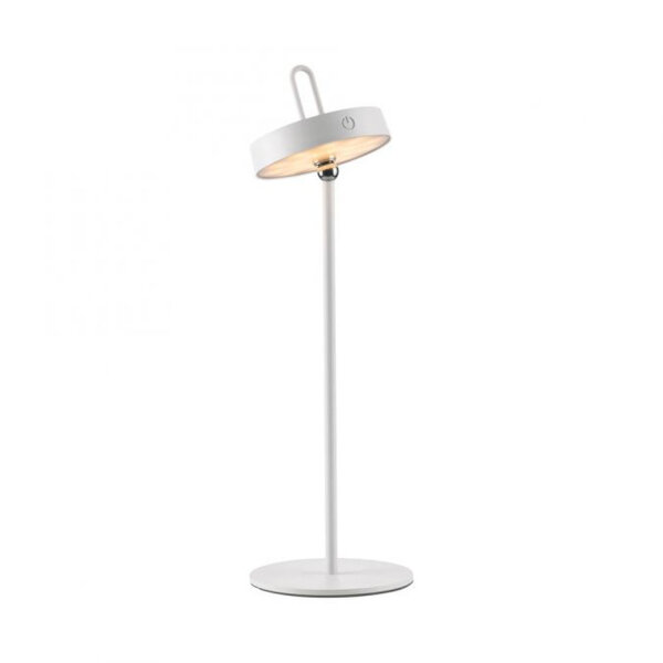 Lampe de table LED rechargeable Blanc Dimmer Touch IP44 47,2 cm