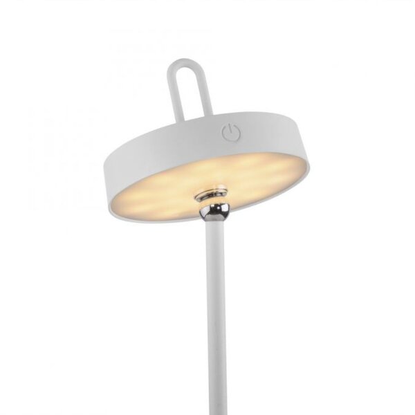 Lampe de table LED rechargeable Blanc Dimmer Touch IP44 47,2 cm