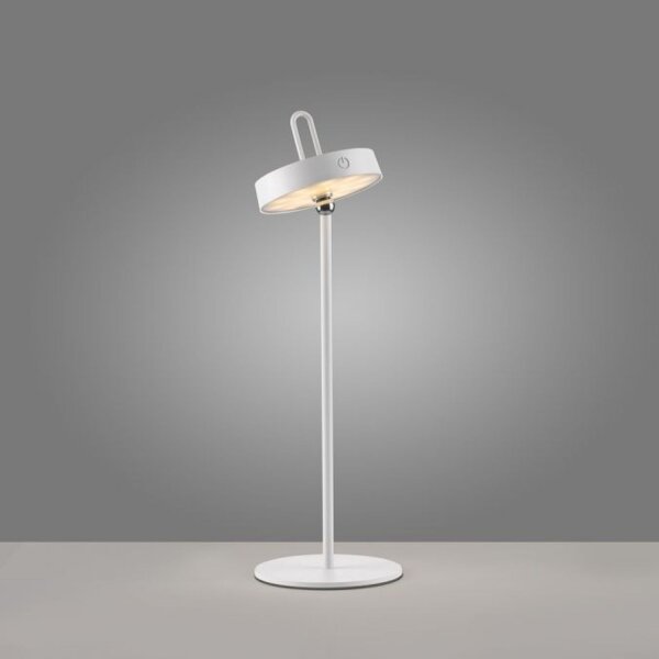 Lampe de table LED rechargeable Blanc Dimmer Touch IP44 47,2 cm