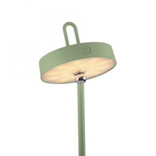 Lampe de table LED rechargeable Vert Dimmer Touch IP44 47,2 cm