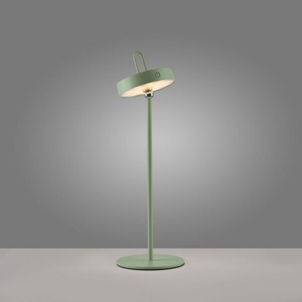 Lampe de table LED rechargeable Vert Dimmer Touch IP44 47,2 cm