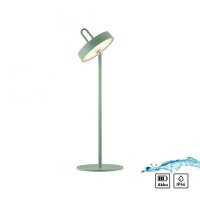 Lampe de table LED rechargeable Vert Dimmer Touch IP44...