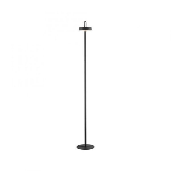 Lampadaire LED rechargeable Noir Dimmer Touch IP44 125,2 cm