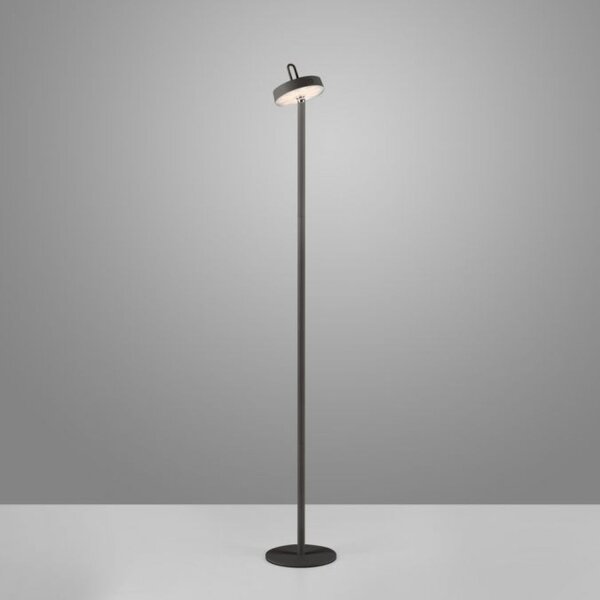 Lampadaire LED rechargeable Noir Dimmer Touch IP44 125,2 cm