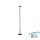 Lampadaire LED rechargeable Noir Dimmer Touch IP44 125,2 cm