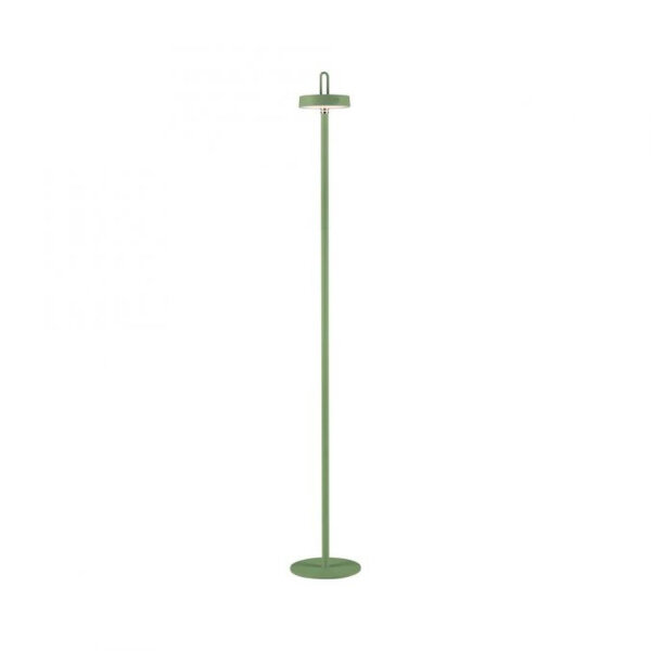 Lampadaire LED rechargeable Vert Dimmer Touch IP44 125,2 cm