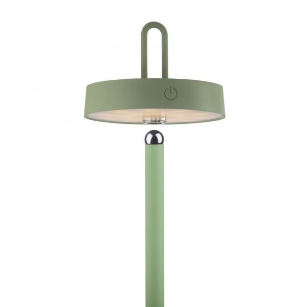 Lampadaire LED rechargeable Vert Dimmer Touch IP44 125,2 cm