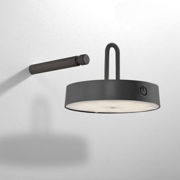 Applique LED Variateur de lumière Interrupteur tactile IP44 130 lm noir
