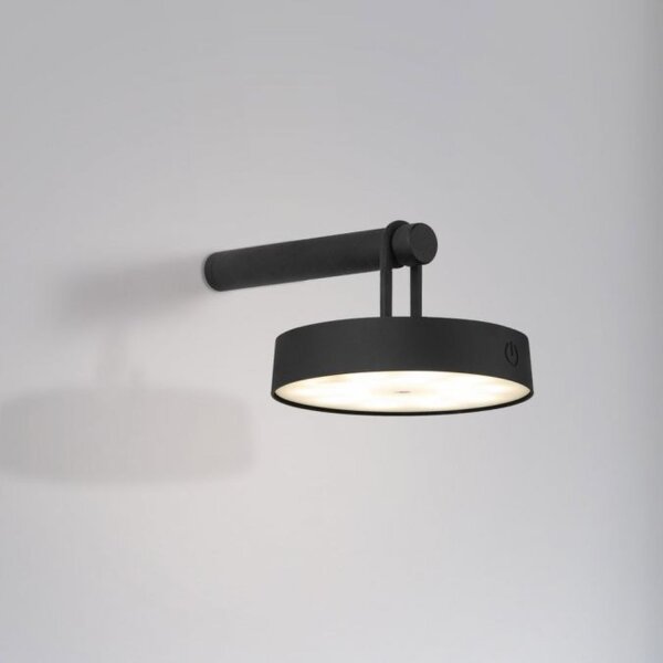 Applique LED Variateur de lumière Interrupteur tactile IP44 130 lm noir